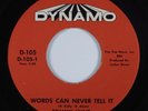 Northern Soul 45 TOMMY HUNT Words Can Never Tell It DYNAMO HEAR