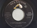 H.B.BARNUM It Hurts Too Much To Cry  RCA VICTOR  8112  NORTHERN SOUL