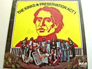 THE KINKS 'PRESERVATION ACT 1' 1973 STEREO LP EX/EX