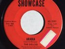 THE DELCOS   Arabia / Those Three Little Words   Showcase 45 R&B doo-wop VG+