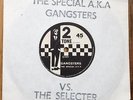 THE SPECIALS - GANGSTERS - RUBY RED TRANSLUCENT WITH PAPER LABELS  UK 2 TONE SKA