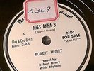 78 rpm ROBERT HENRY HARMONICA BLUES King Dee Jay Promo ANNA B LOVIN' MACHINE