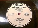 78 rpm record Federal Dee Jay Promo YOUNG JOHN WATSON BLUES HWY 60 NO I CAN'T