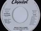 Modern Soul Boogie 45 BEAU WILLIAMS All Because Of You CAPITOL VG++ HEAR