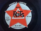 RUTS 1979 UK PUNK RARITY  IN A RUT   PEOPLE UNITE SJP 795 1st Press BLACK RING