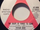 VIVIAN REED 45 Shape Of Things To Come RARE PSYCH SOUL FUNK WLP SOMEWHERE EX MOD