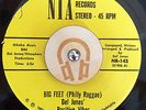 DEL JONES' POSITIVE VIBES Rare PHILLY Funk 45 - Big Feet / Afro-Funky-Isms NM
