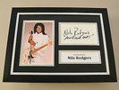 Nile Rodgers Signed A4 Photo Framed Display Autograph Chic Memorabilia + COA