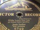 78RPM JOSIE SADLER Comedy 1-sided Hilda Looses Her Job VICTOR  5749 Ex E