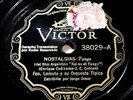 Tango FRANCISCO LOMUTO y Su ORQ TIPICA Nostalgias 1936 RARE 78 rpm