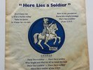 The Derry here lies a soldier UVF Loyalist Irish Folk 7 inch 45 vinyl
