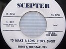EDDIE & STARLITES To Make A Long Story Short WHITE LABEL PROMO doo-wop 45 cc1100