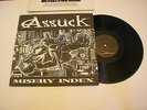 ASSUCK : misery index LP with insert lyric sheet SOUND POLLUTION records #34 OOP
