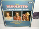 SET 542-4 Verdi Rigoletto Sutherland Pavarotti Milnes LSO Bonynge 3LP Box Set
