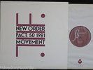 NEW ORDER, Movement [TRANSLUCENT] USA 1st pressing EXCELLENT- LP