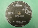 The Beatles - All You Need Is Love 1967 UK 45 PARLOPHONE EX NO TV REFERENCE 