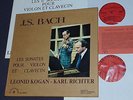 BACH violin harpsichord sonatas KOGAN RICHTER chant monde ldx mint- 2 lp box