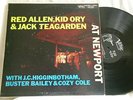 RED ALLEN KID ORY JACK TEAGARDEN at Newport Cozy Cole Verve 8233 mono dg LP