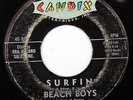 HEAR Beach Boys 45 Surfin/Luau CANDIX 301 RARE 1st release surf doo wop