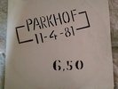 VA PARKHOF 11-4-81 : ORIGINAL +BOOKLET  COMPLETE KBD  Rarest DUTCH PUNK Comp