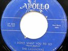 CASANOVAS 45 I Don't Want You To Go / Please Be My Love DOO WOP Original bb2236