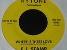 RARE NORTHERN SOUL MODERN X-OVER FUNK DISCO BOOGIE 45 - E. J. STAMP - RYTONE P/S