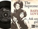 DIANA ROSS AND THE SUPREMES BABY LOVE DANISH 45+PS 1964 MOD R&B NORTHERN SOUL