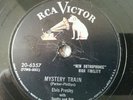 78 RPM RCA VICTOR RECORDS ELVIS PRESLEY MYSTERY TRAIN 1955 I FORGOT TO REMEMBER