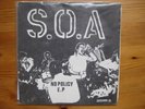 S.O.A. - No Policy  7“ Dischord original hardcore punk kbd