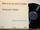 William Byrd: Music For Voice And Viols 1965 Classical Renaissance LP Vinyl