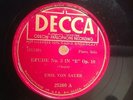 Emil Von Sauer, Chopin 78 LP DECCA 25260  12