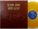 ELTON JOHN very alive KEYLO LP yellow vinyl nice NOT tmoq
