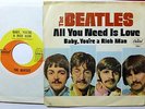 BEATLES 45 All You Need Is Love CAPITOL Usa 1967 PIC SLEEVE w2224