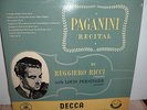 RUGGIERO RICCI     A PAGANINI RECITAL     RARE DECCA ENGLAND # LXT 2808 LP NM-