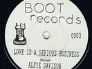 Boot records ALFIE DAVISON Love is serious business / Sammy Davis Jr You can cou