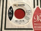 RONETTES BABY I LOVE YOU RARE PROMO VG++  ORIG CO. SLEEVE PHILLES 118  SOUL 45
