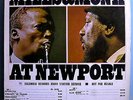 MILES DAVIS w/THELONIOUS MONK AT NEWPORT RARE ORIG '63 MONO WHITE LABEL PROMO LP