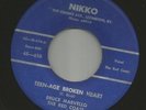 DOOWOP bw ROCKABILLY- BRUCE MARVELLO  & GROUP -HEAR BOTH- 1960 KING CUSTOM NIKKO