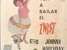 JOHNNY HALLYDAY *TWIST* PINK VINYL 1962 SPANISH EP w/Philips inner sleeve