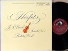 RCA SHADED DOG JS Bach HEIFETZ Solo Violin Sonata #1 Partita #2 LM-1976 EX