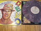 Devo - Q: Are We Not Men?  VG  Blue Marble Vinyl
