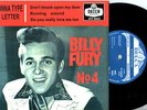 BILLY FURY=No-4=UK=LIMITED =PICTURE SLEEVE=RARE 4 TRACK EP.=45=7
