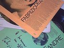 fabrizio de andrè 2 LP VINILE CON DEDICA E FIRMA AUTOGRAFO DEL CANTAUTORE