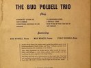 The Bud Powell Trio-Vol 1-Royal Roost 401-10 INCH RARE