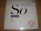 Peter Gabriel Kate Bush Signed LP Sleeve