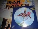 IRON MAIDEN VERY RARE LP ITALY SEVENTH SON PICTURE DISC PDK +  POSTER STICKER