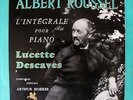 ALBERT ROUSSEL, PIANO WORKS, LUCETTE DESCAVES, VERSAILLES 12011/12, GATEFOLD, M-