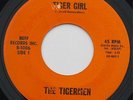 TIGERMEN: TIGER GIRL / RUNAWAY - RARE GARAGE MONSTER - 1966 OLEAN, NY BUFF 45rpm