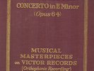 108e.  Fritz Kreisler - Mendelssohn: Concerto in E Minor - Victor M-19 (4 rec.)