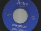 ROCKABILLY bw/ TEEN- MICKEY GILLEY-  DOWN THE LINE -HEAR BOTH- 1964 TEXAS ASTRO